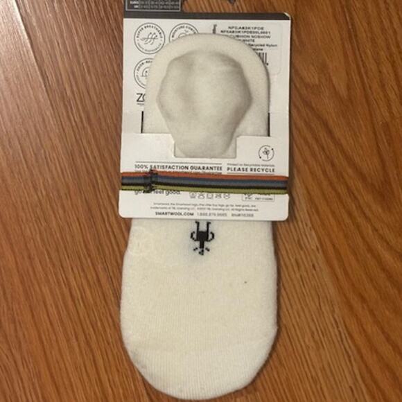NWT Smartwool Everyday No Show Socks White 9-11.5 Large - Picture 7 of 7